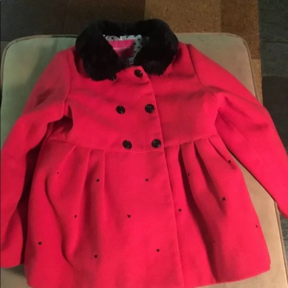 London fog jacket red girls 6x